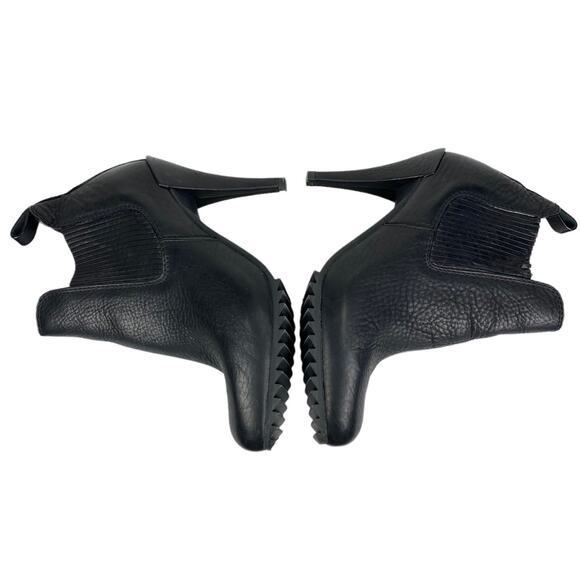 Pedro Garcia Yoad Justine Heeled Chelsea Boots Booties in Black Leather, Size 8 - Picture 11 of 14
